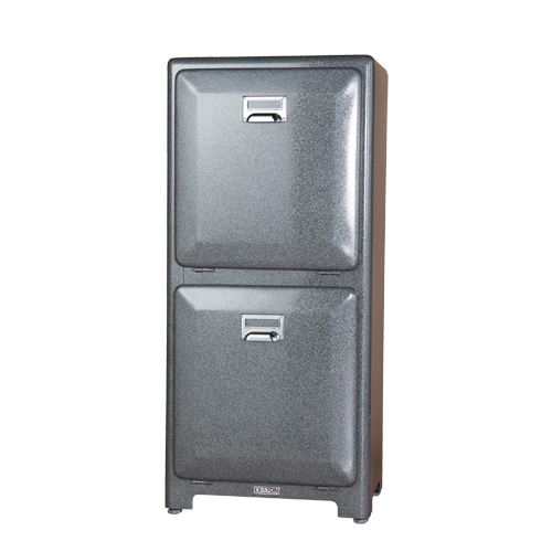 TRASH CAN DOUBLE DECKER H.GRAY
