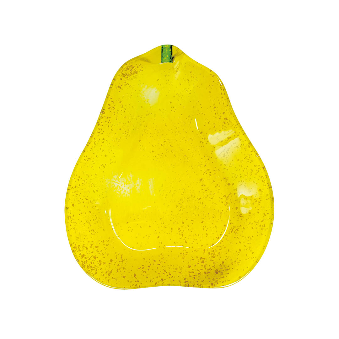 GLASS FARMER PLATE PEAR