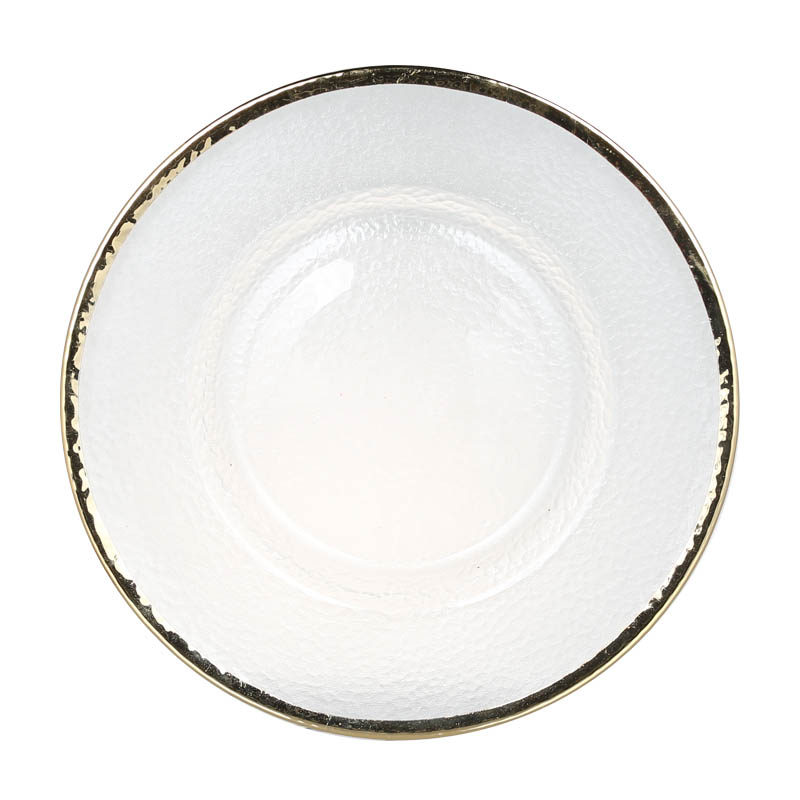 GLASS TABLEWARE OBO GOLD PLATE 280