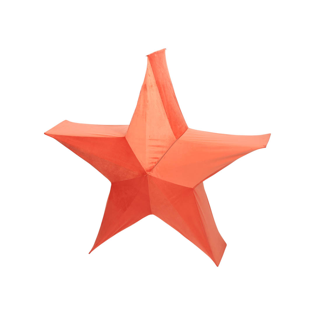 FOLDABLE FABRIC 3D STAR ORANGE L