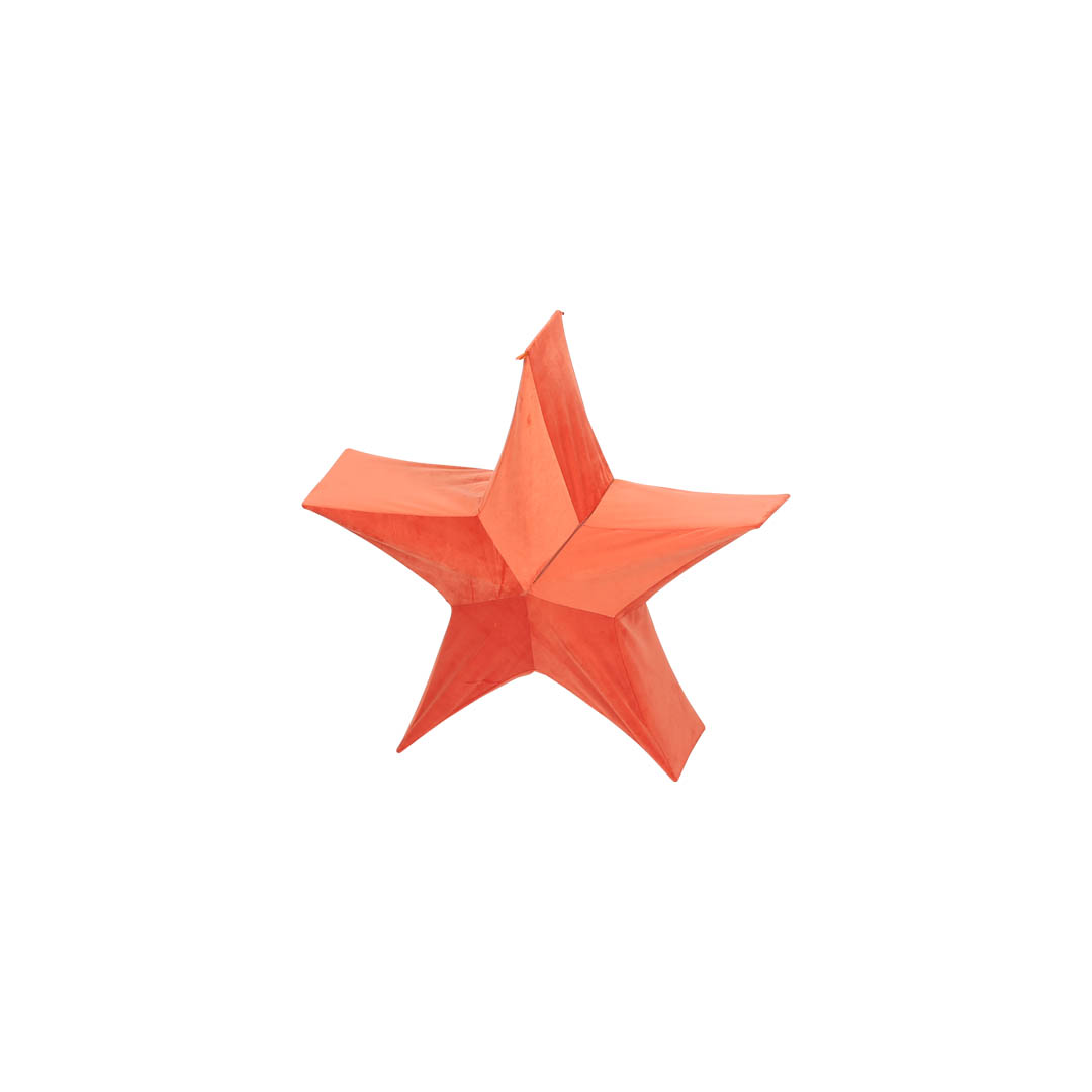 FOLDABLE FABRIC 3D STAR ORANGE S