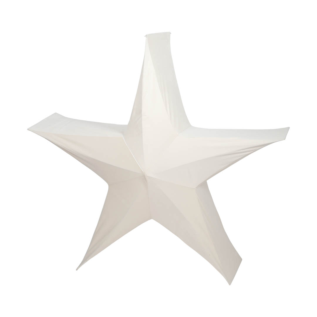 FOLDABLE FABRIC 3D STAR IVORY XL