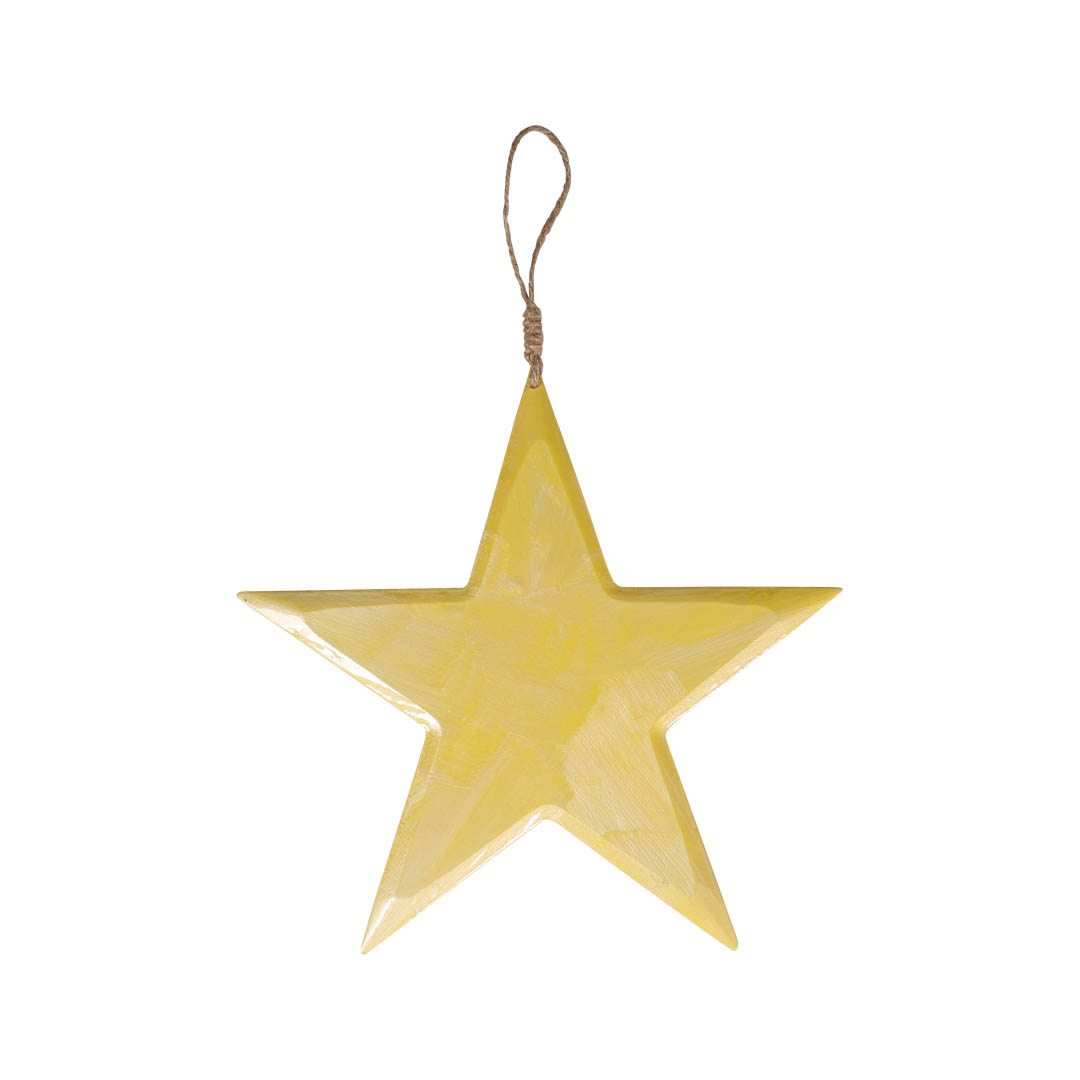 HANGING WOODEN STAR M