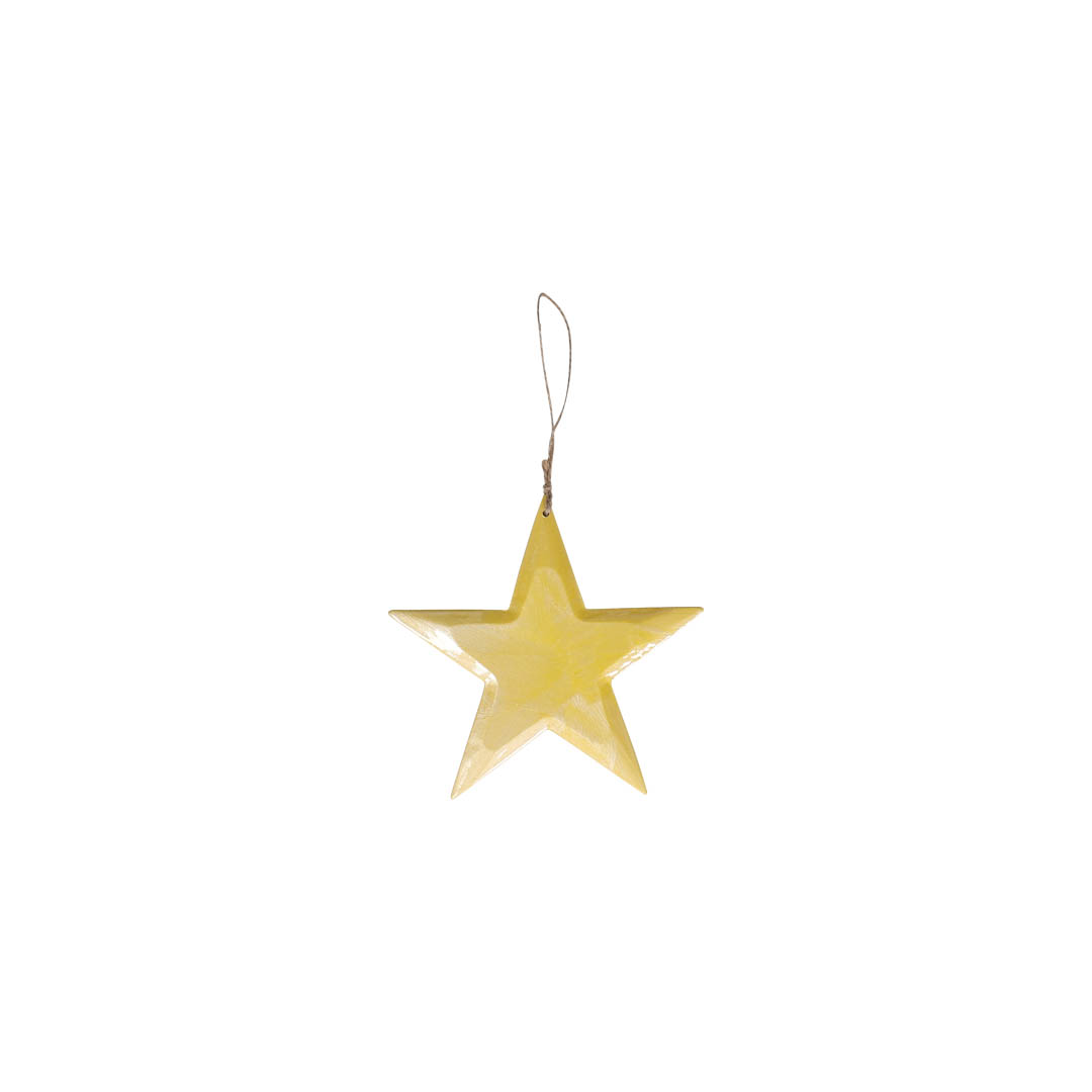 HANGING WOODEN STAR XS
