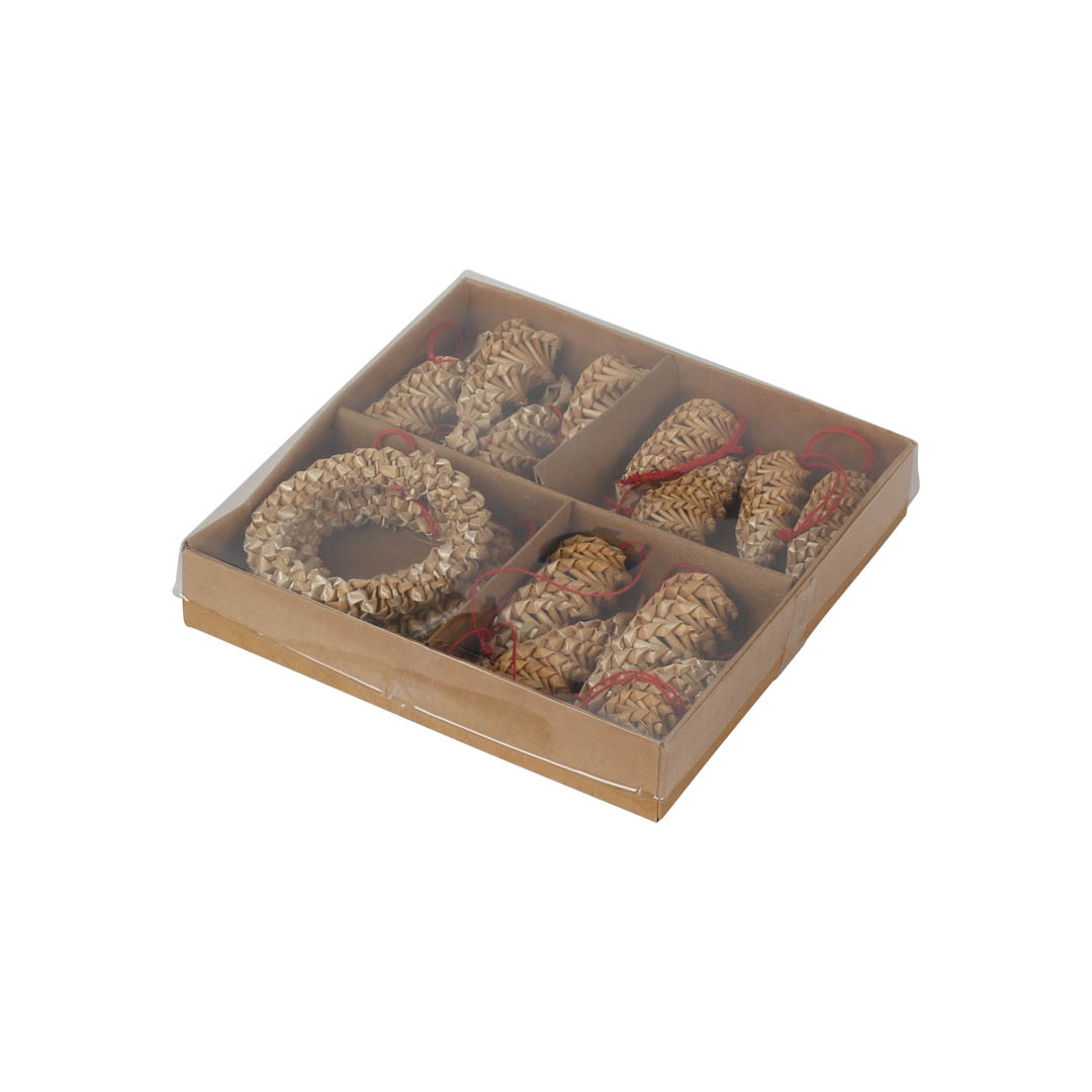MINI STRAW ORNAMENT SET