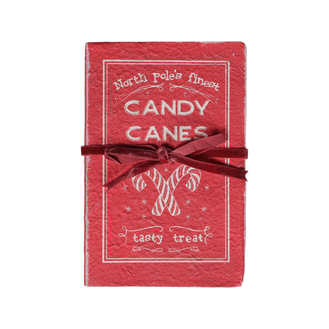 DECORATIVE NOTE CANDY CANE L