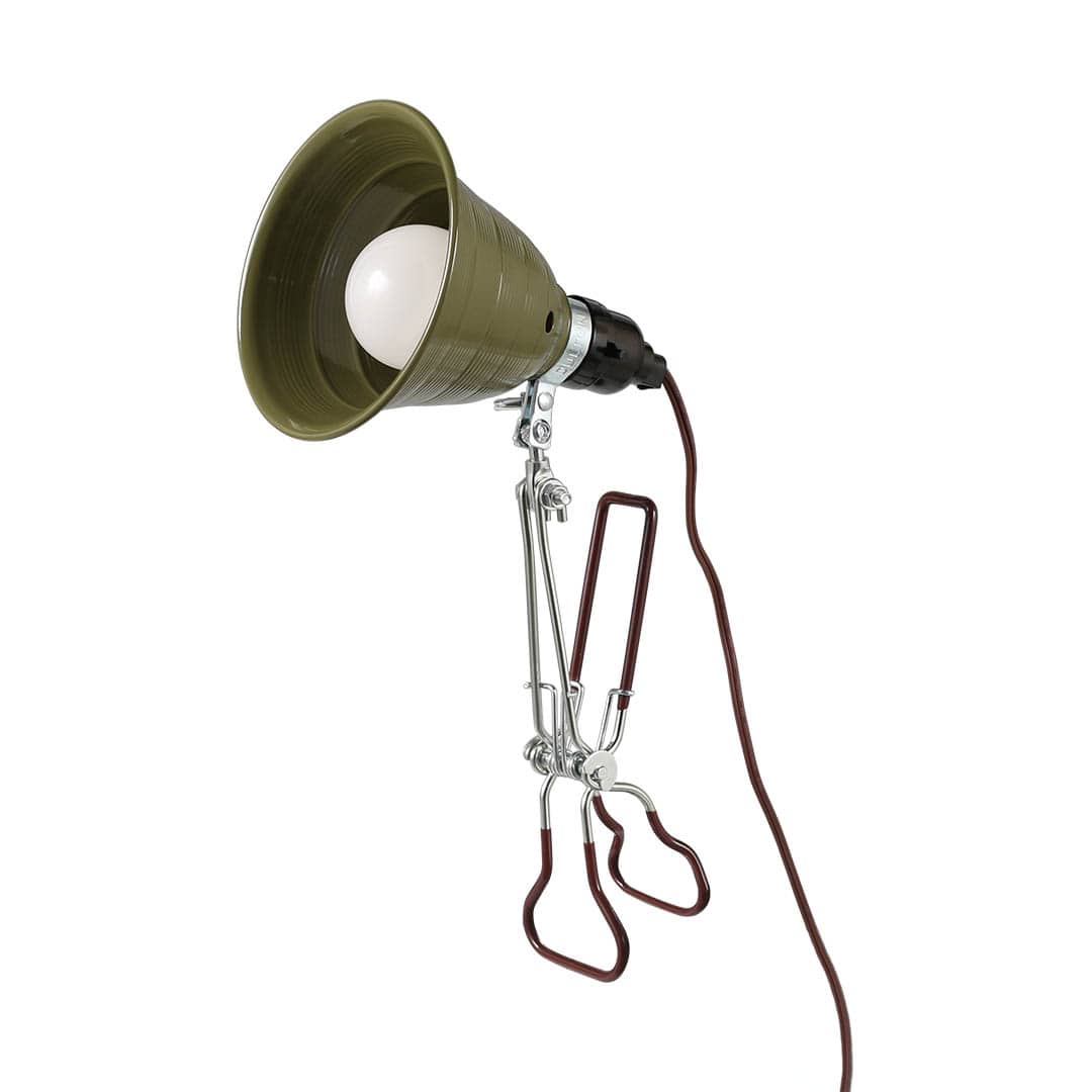 ALUMINUM CLIP LAMP S/OLIVE DRAB