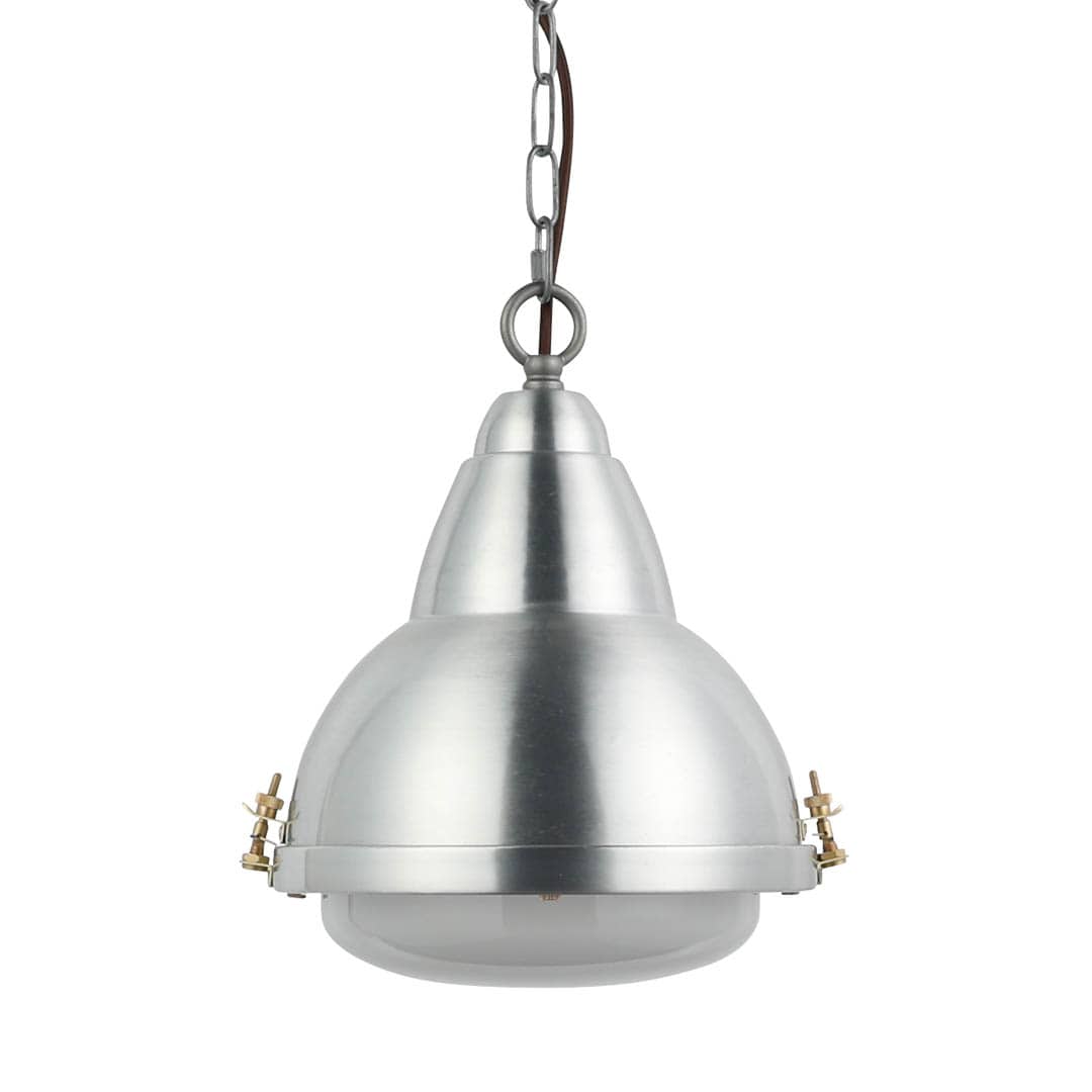 ALUMINUM WAREHOUSE LAMP S/SATIN