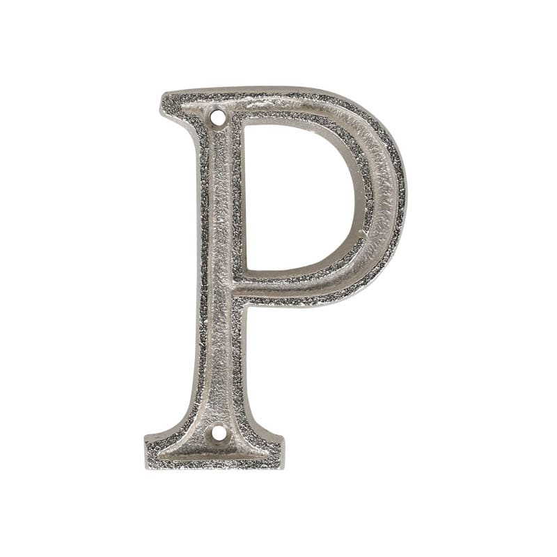 METAL LETTER 105 SILVER ''P''