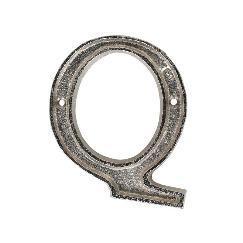 METAL LETTER 105 SILVER ''Q''