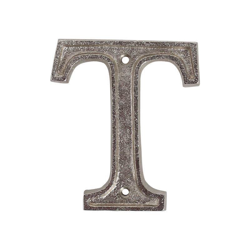 METAL LETTER 105 SILVER ''T''