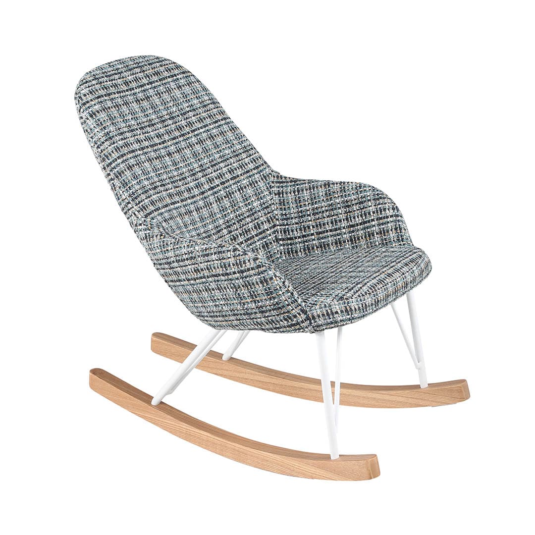 ROCKING CHAIR S TWEED BLUE