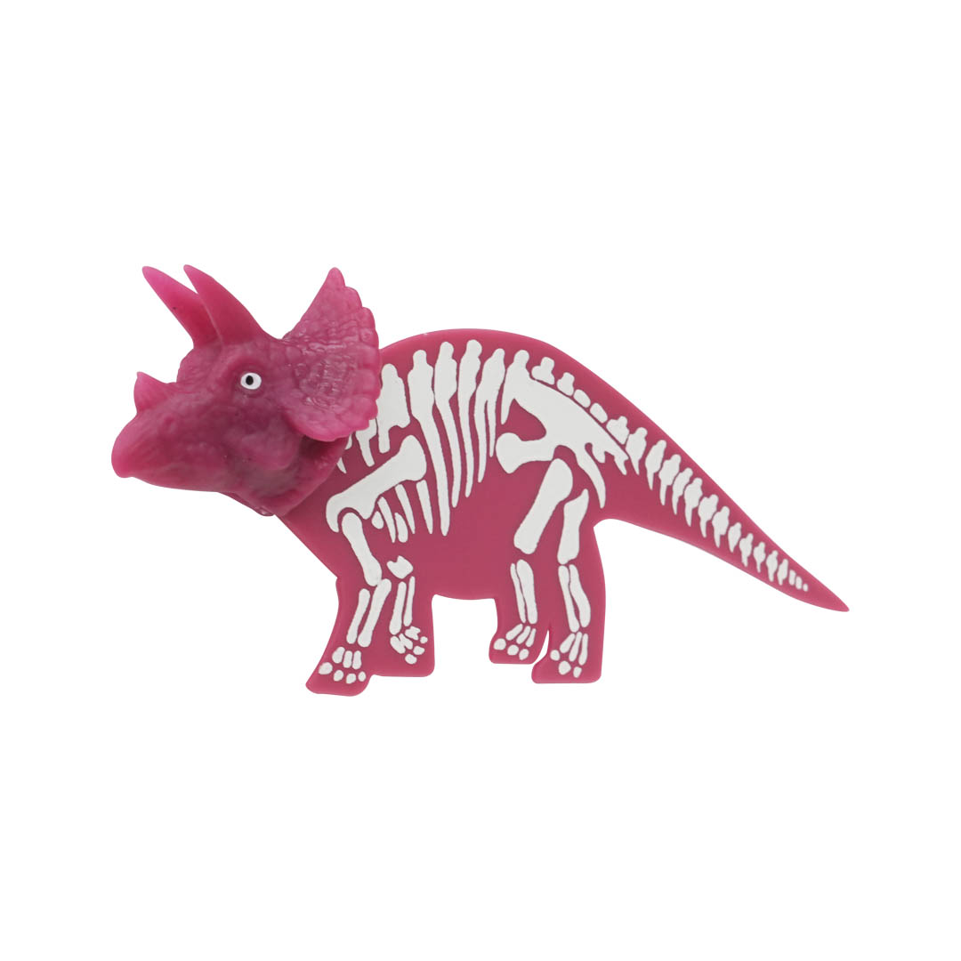 BOOKMARK TRICERATOPS PINK