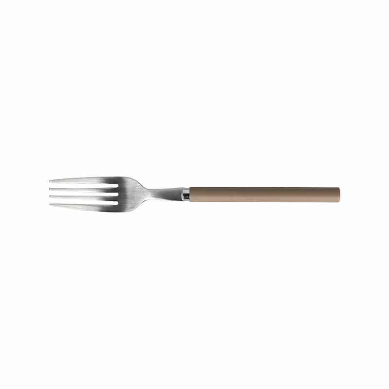 WOOD HANDLE DINNER FORK BEIGE