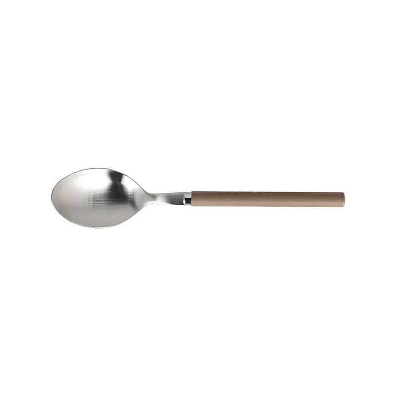 WOOD HANDLE DINNER SPOON BEIGE