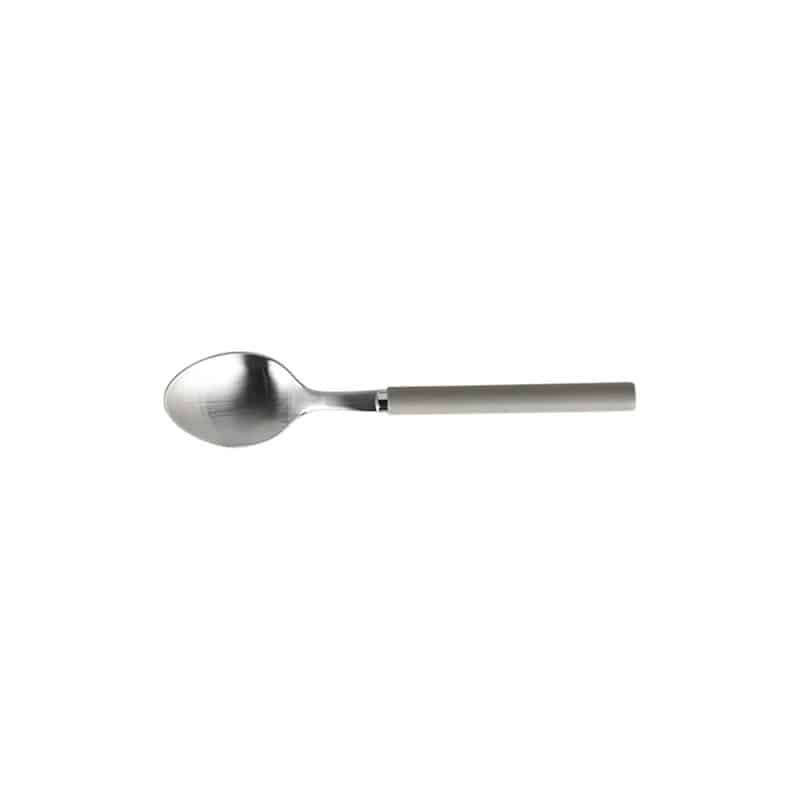 WOOD HANDLE DESSERT SPOON GREY