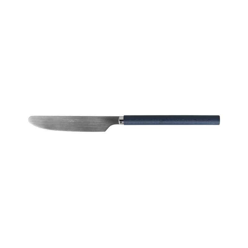 WOOD HANDLE DINNER KNIFE NAVY