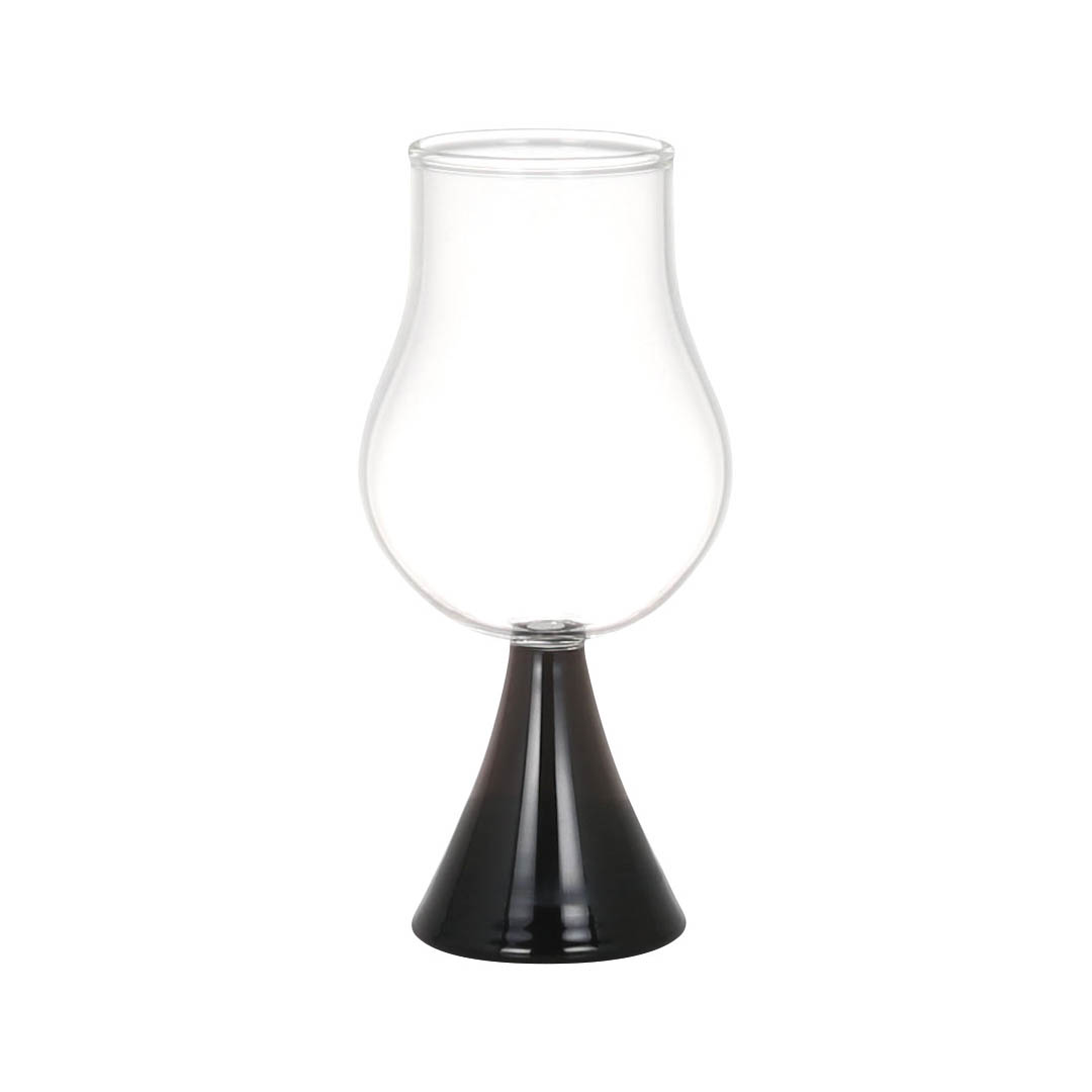 GLASS GOBLET CUIN BLACK