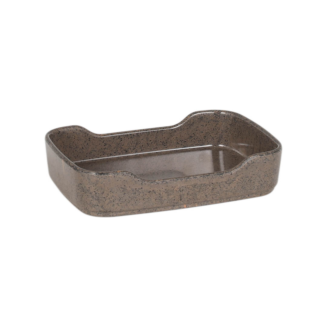 MIXED-MELAMINE STACKING TRAY GRAY