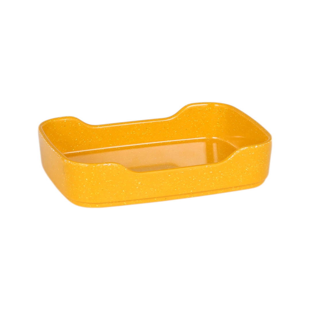 MIXED-MELAMINE STACKING TRAY YELLOW