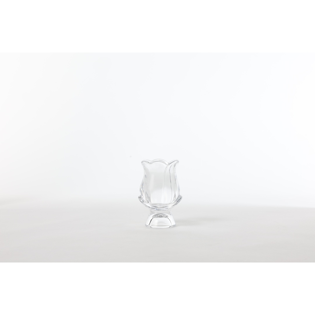 TULIP CANDLE HOLDER CLEAR