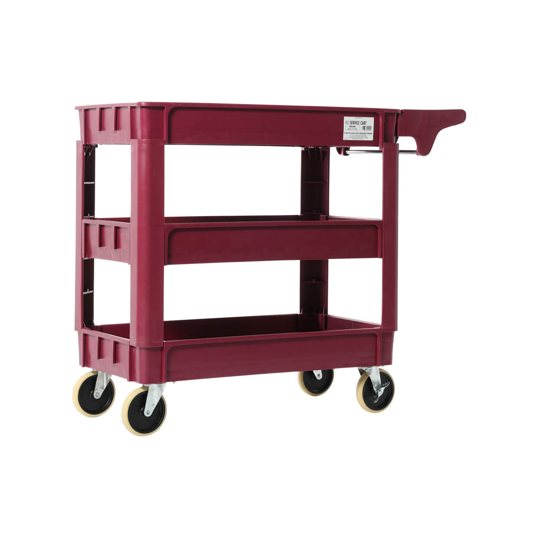 HD SERVICE CART BURGUNDY [CT]