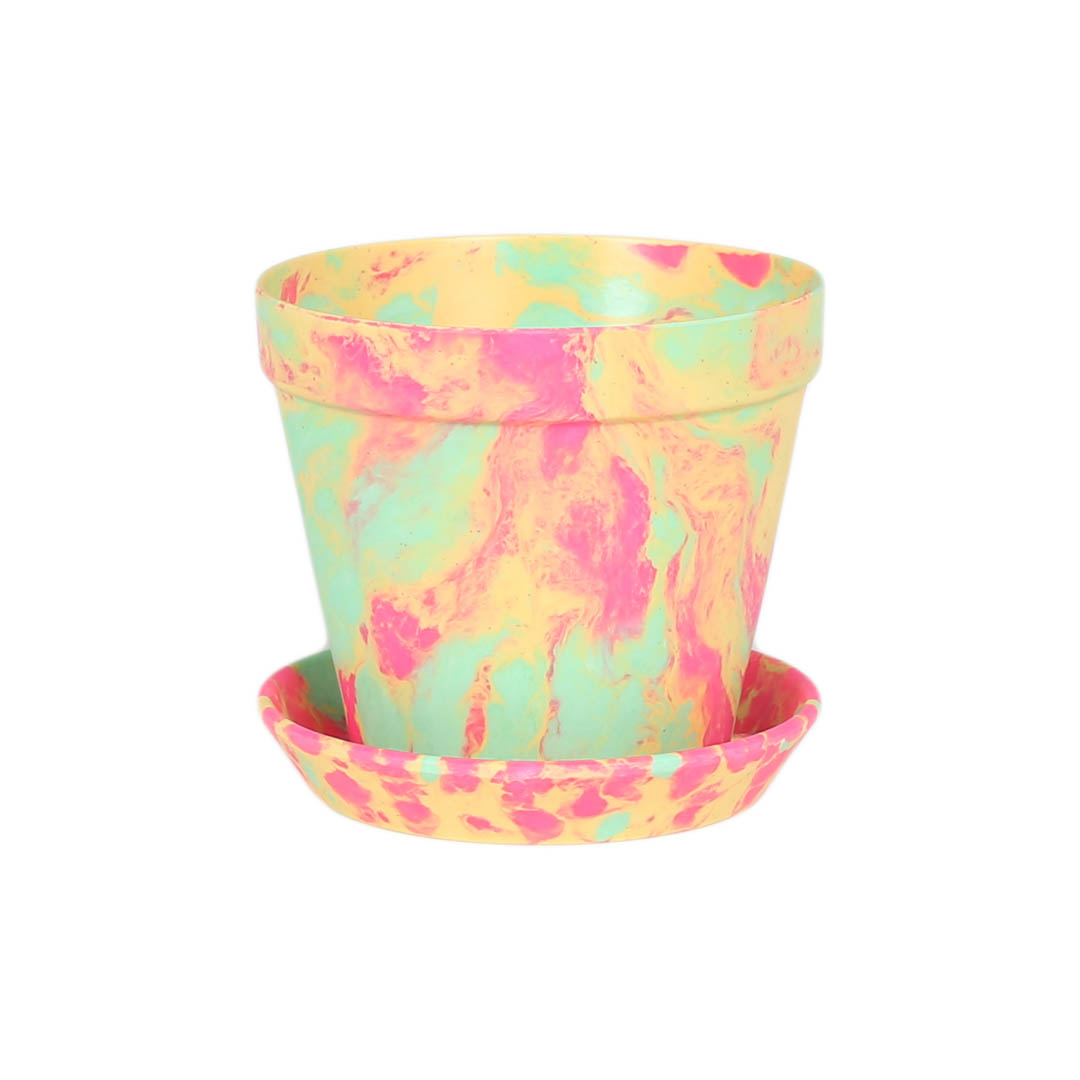 SPLASH POT M YELLOW/PINK/MINT GREEN