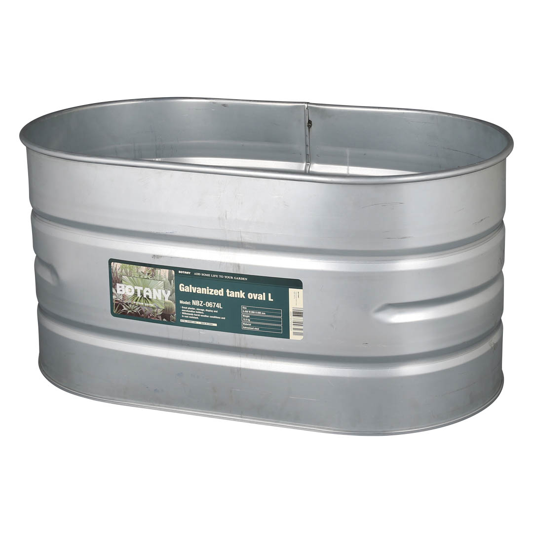 GALVANIZED TANK OVAL L