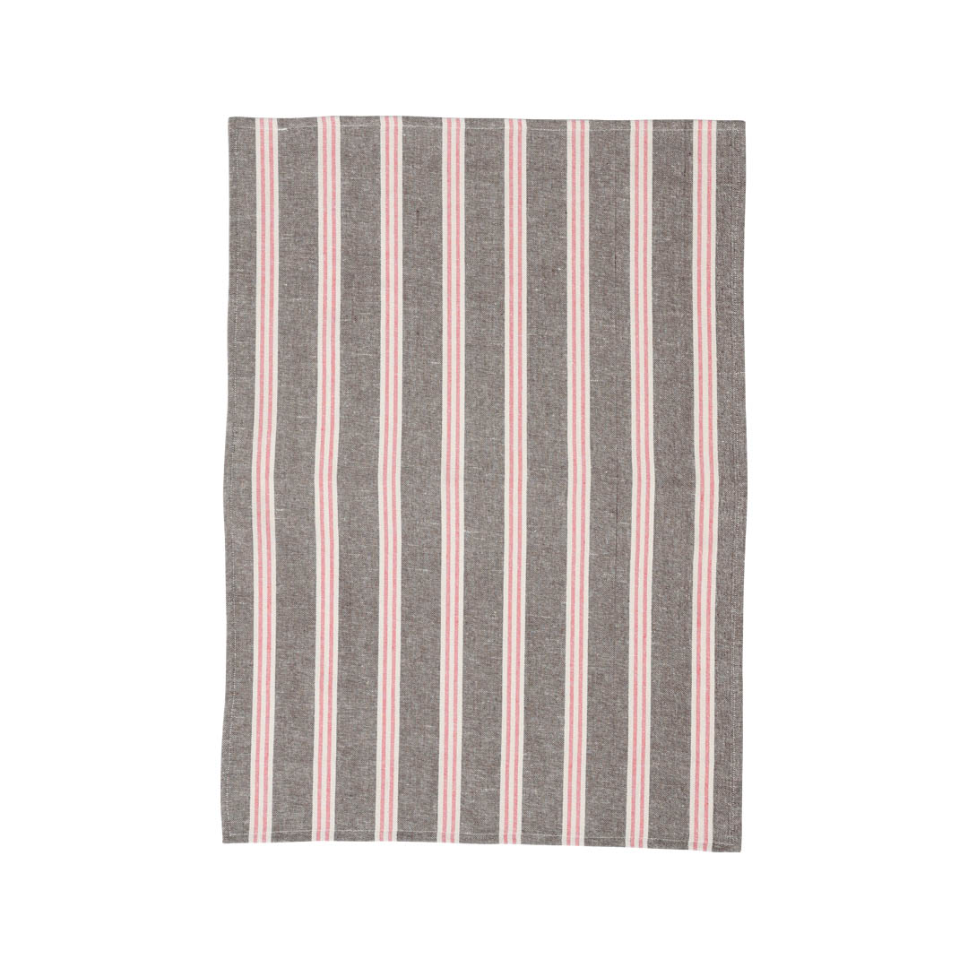 KITCHEN CLOTH STRIPE BR/GN