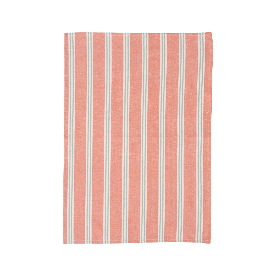 KITCHEN CLOTH STRIPE OR/BE