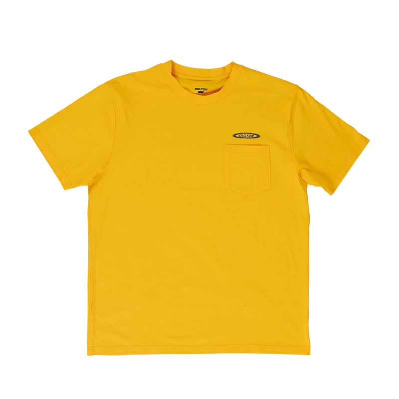 DULTON T-SHIRT OVAL LOGO YELLOW