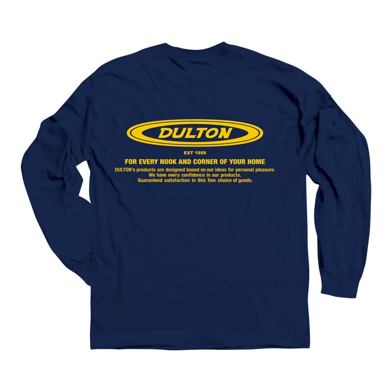 DULTON LONG T-SHIRT OVAL LOGO S NAVY