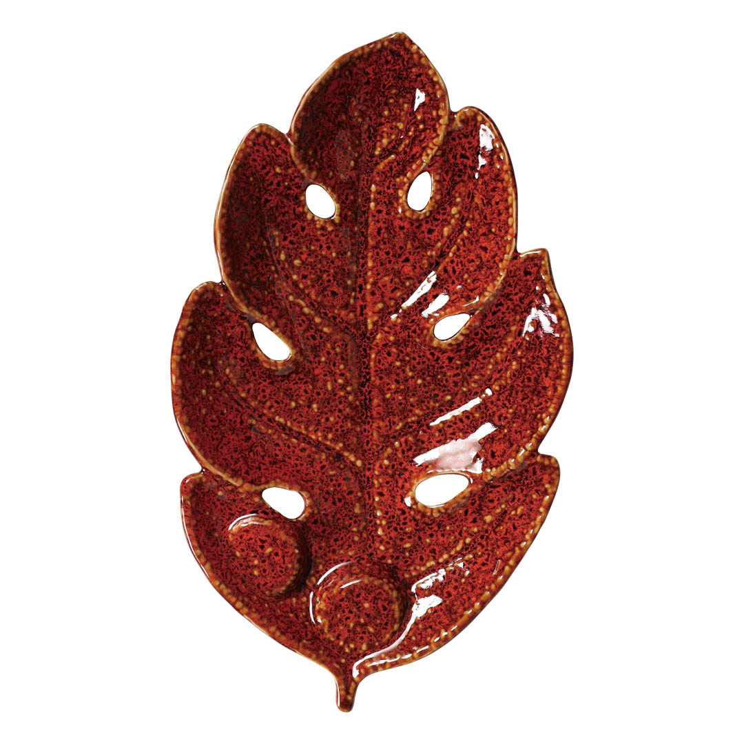 MONSTERA LEAF DECOR PLATE