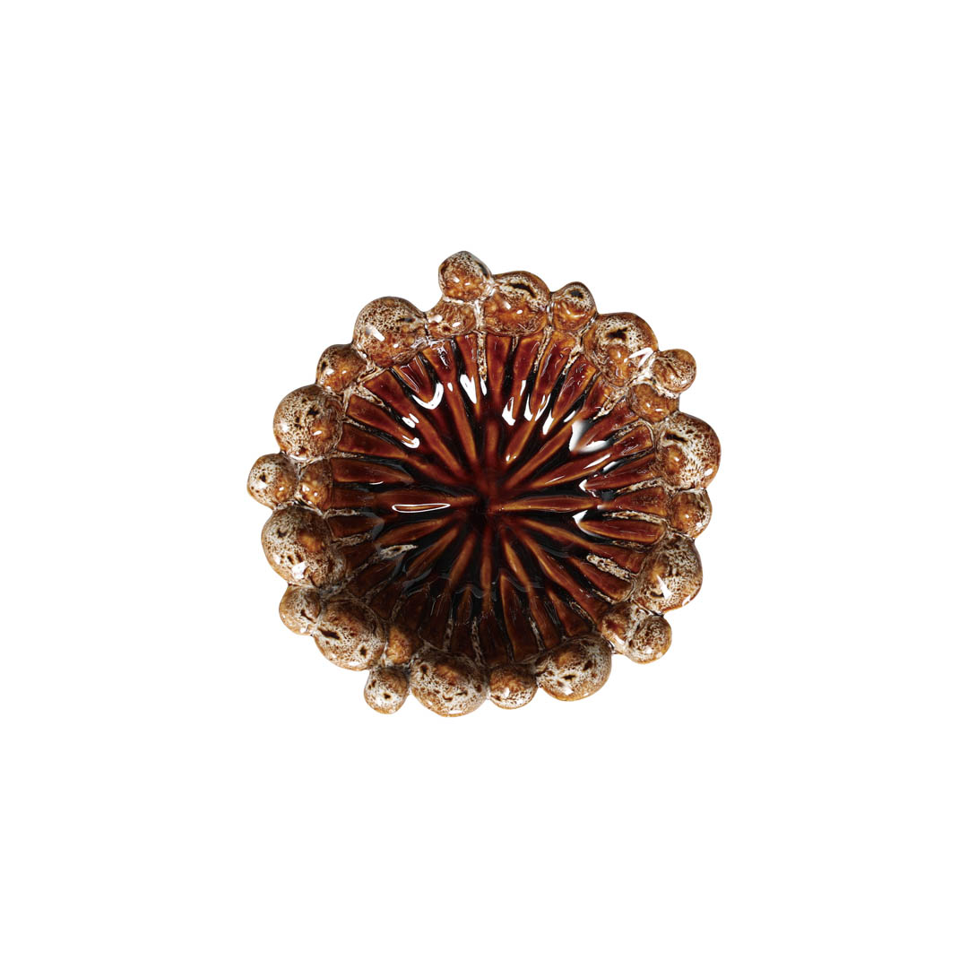 BROWN BEECH DECOR BOWL