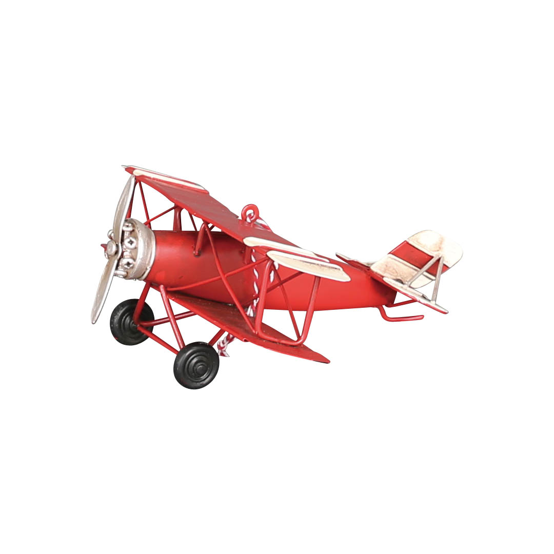 METAL HANG PLANE RED