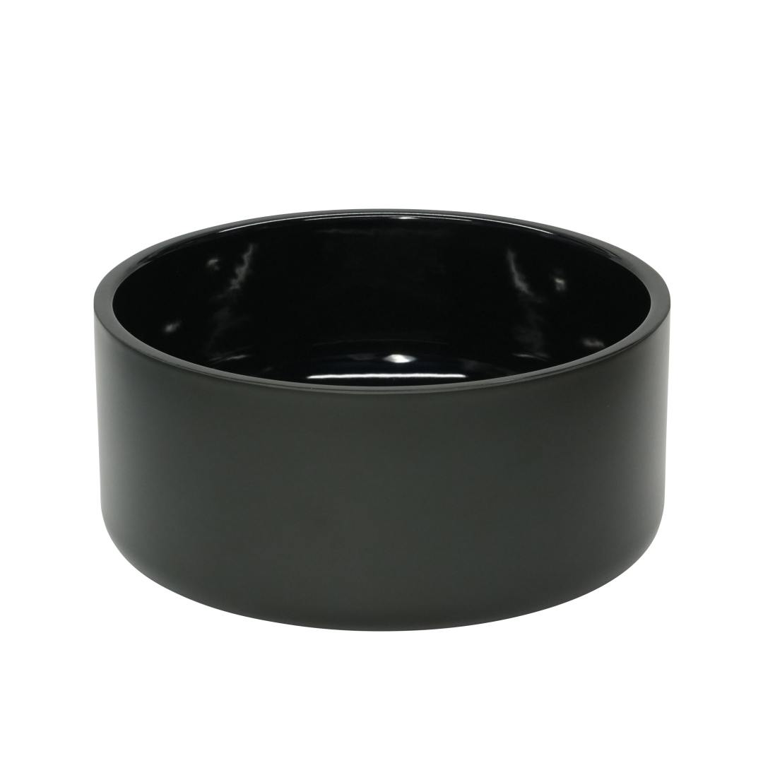 DOUBLE WALL DOG BOWL L BLACK