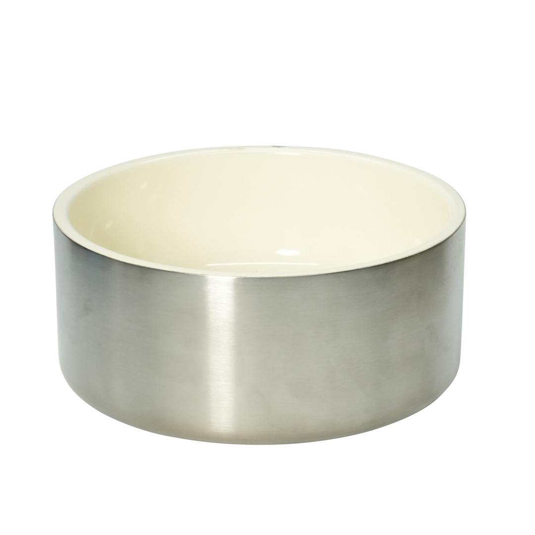 DOUBLE WALL DOG BOWL L STAINLESS