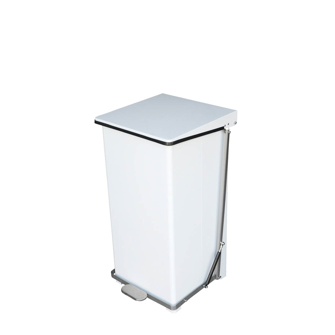 PEDAL BIN 90L WHITE