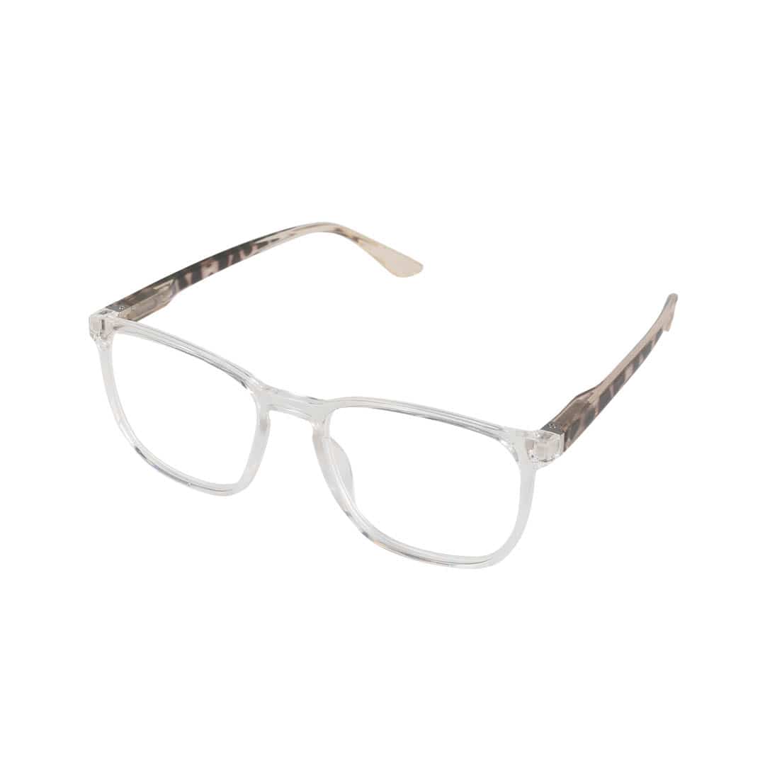 READING GLASSES CLEAR/BEIGE 2.0