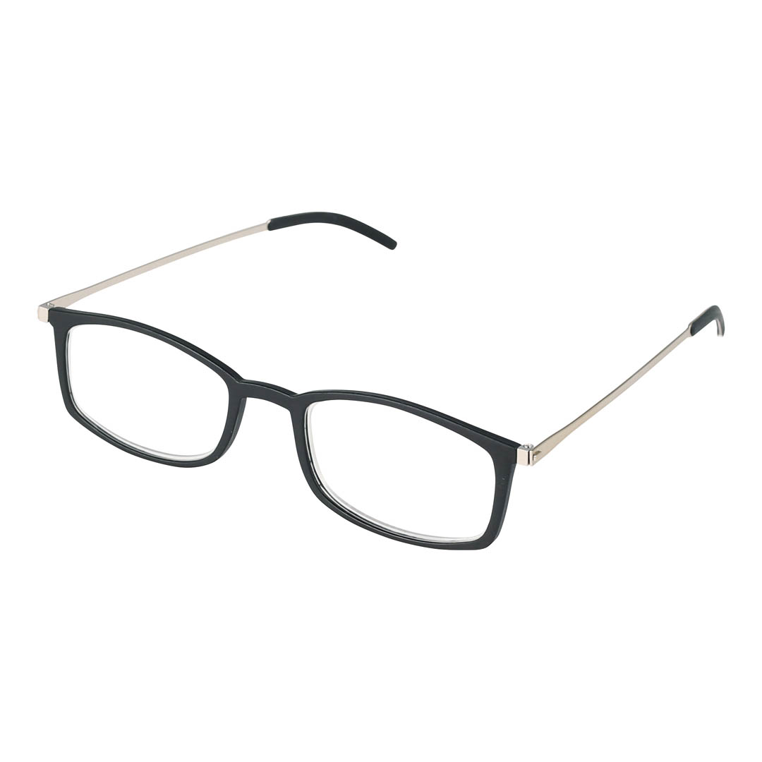 READING GLASSES THIN BLACK/SV 2.5