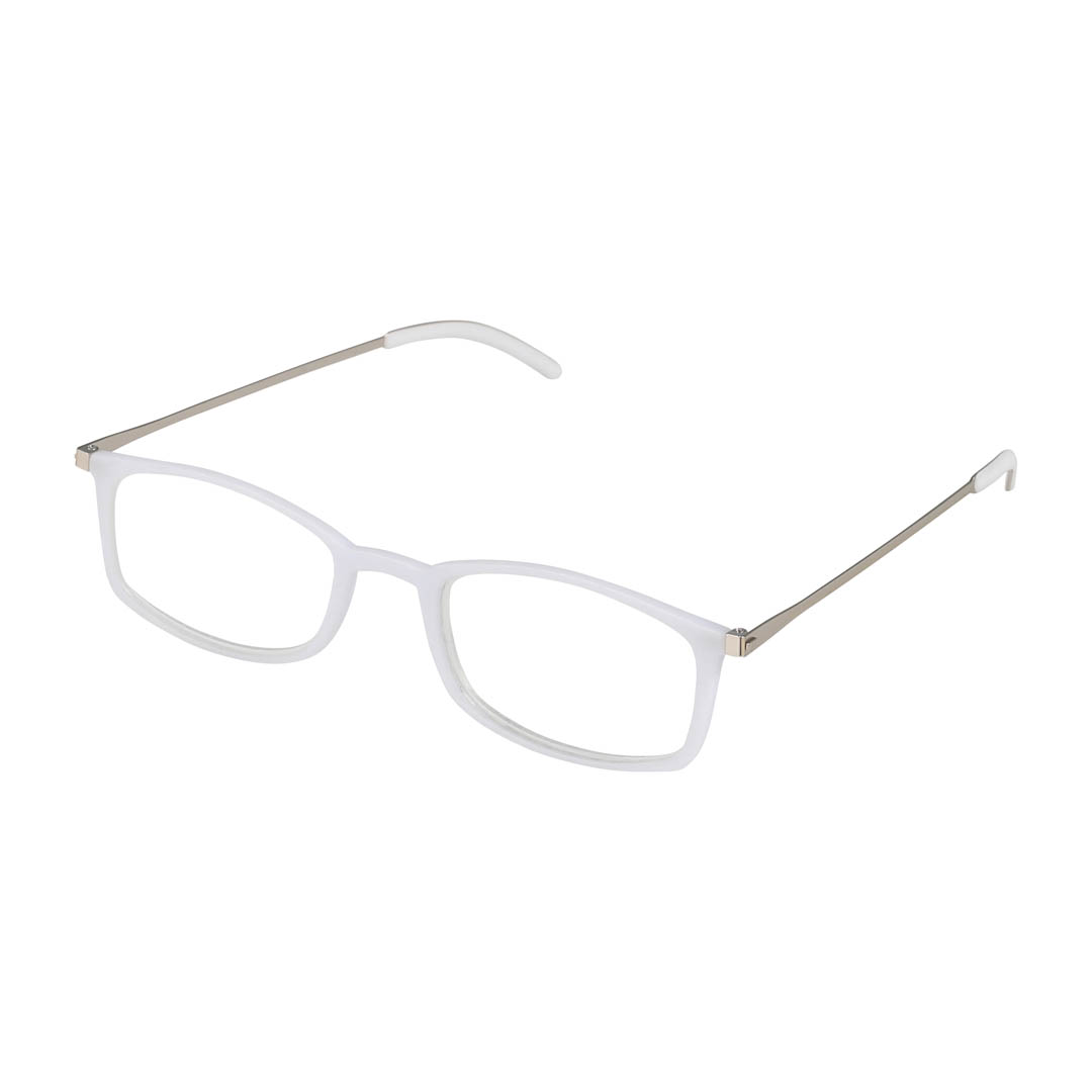 READING GLASSES THIN WHITE/SV 2.5