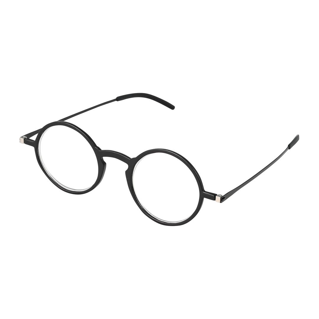 READING GLASSES THIN BLACK/BLACK 1.5