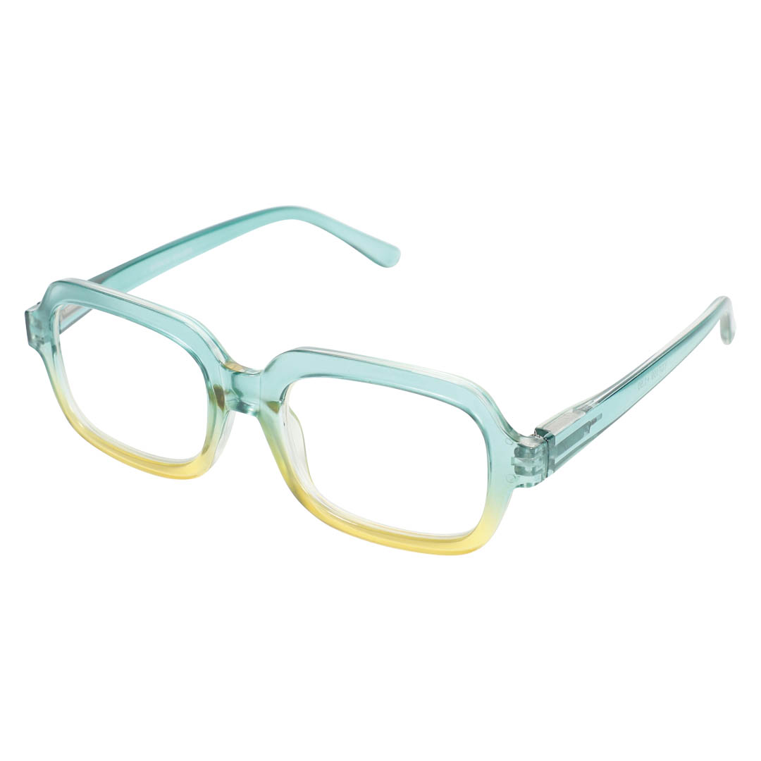 READING GLASSES GREEN/YELLOW 1.0