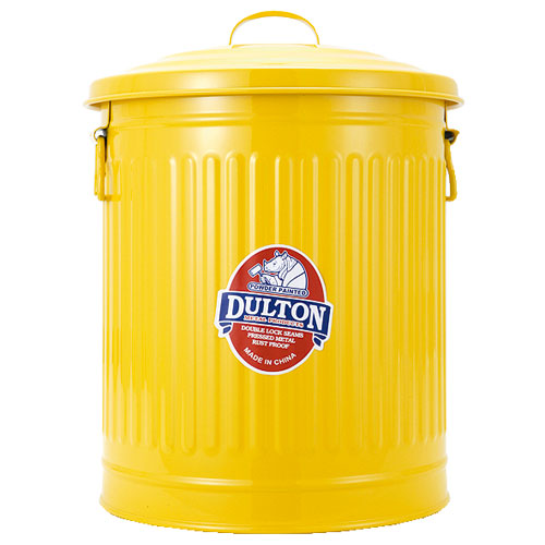 GARBAGE CAN YELLOW L