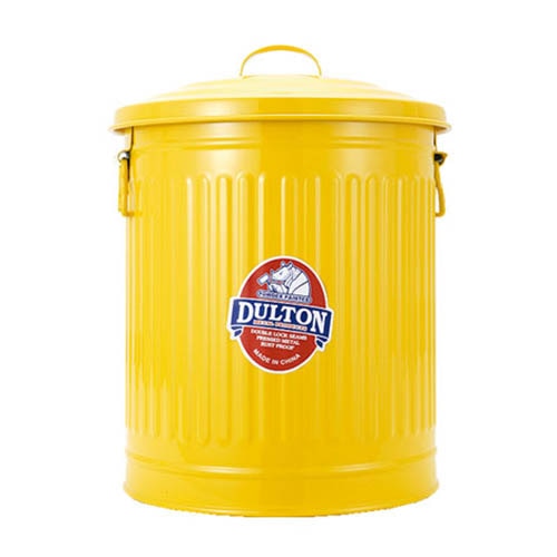 GARBAGE CAN YELLOW S