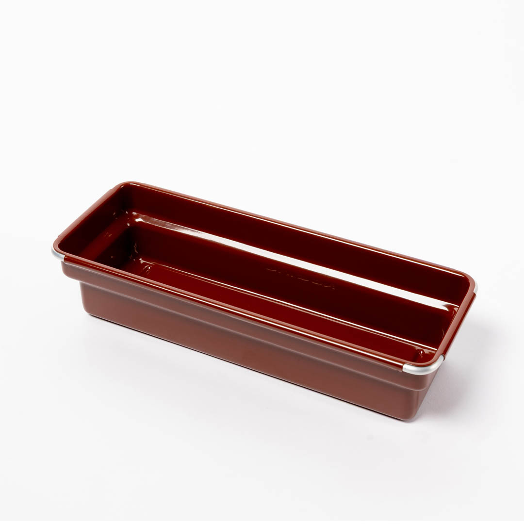 OBLONG TRAY BRICK BROWN