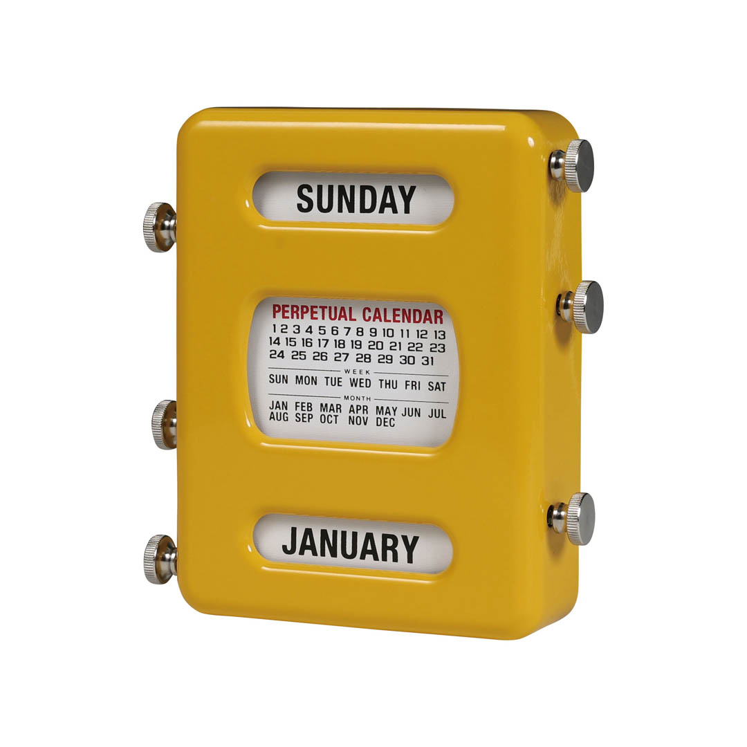 PERPETUAL CALENDAR YELLOW