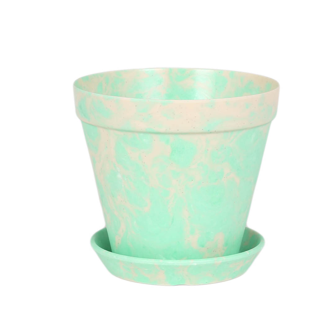 SPLASH POT L BEIGE/MINT GREEN