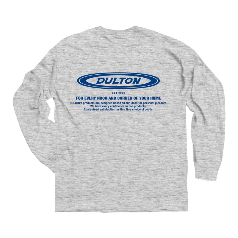 DULTON LONG T-SHIRT OVAL LOGO GRAY