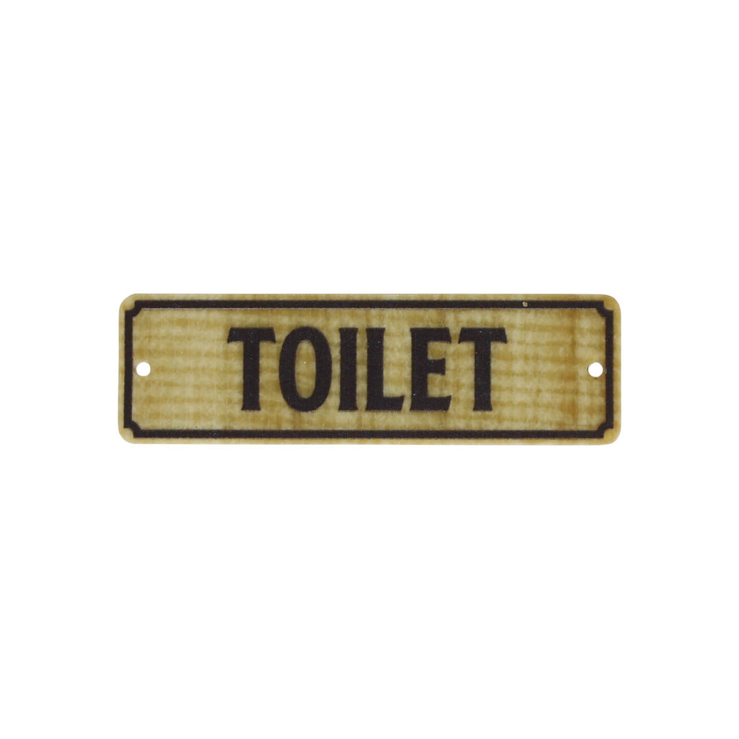 FIBER SIGN A TOILET